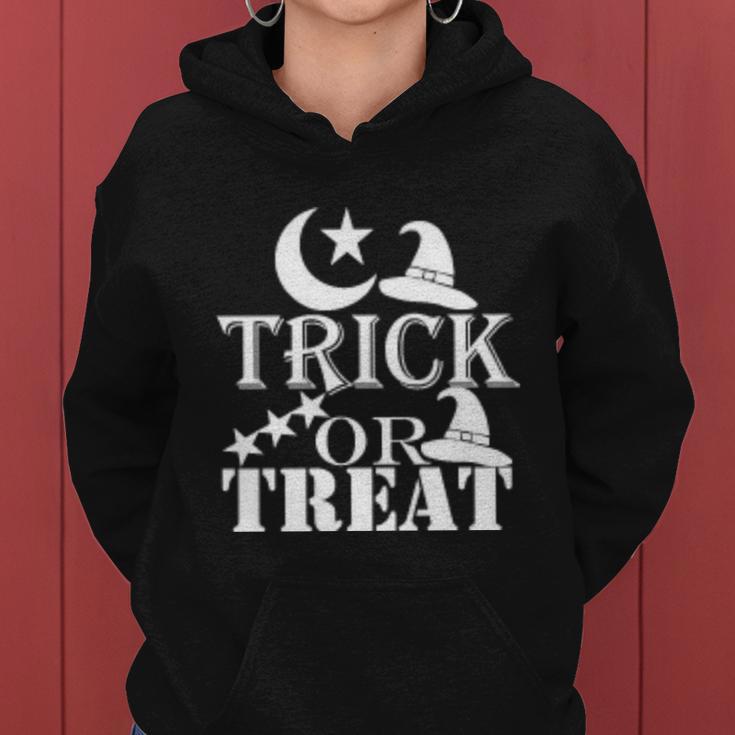 Trick Or Treat Funny Halloween Quote Women Hoodie