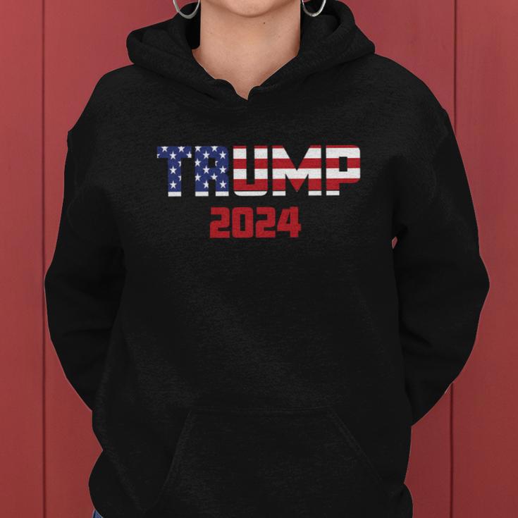 Trump 2024 2024 Election Impeach Biden Politics Trump 2024 Tshirt Women Hoodie