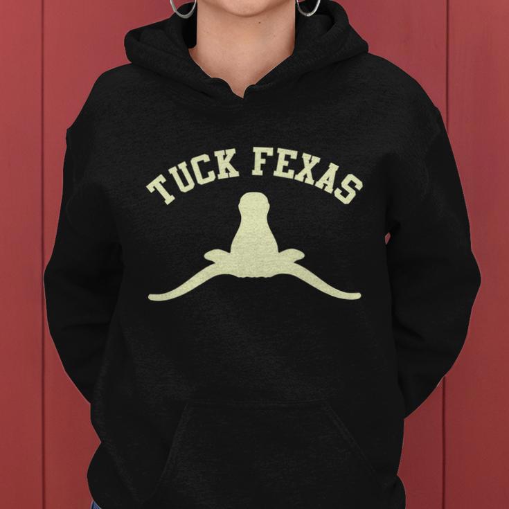 Tuck Fexas Horns Down Texas Tshirt Women Hoodie