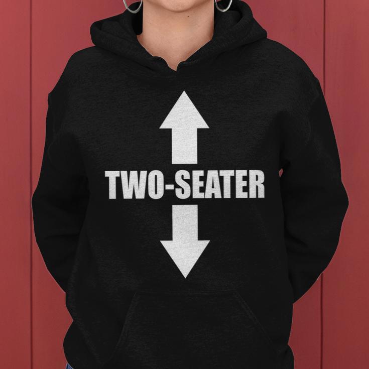 Two Seater Arrow Funny Tshirt Women Hoodie