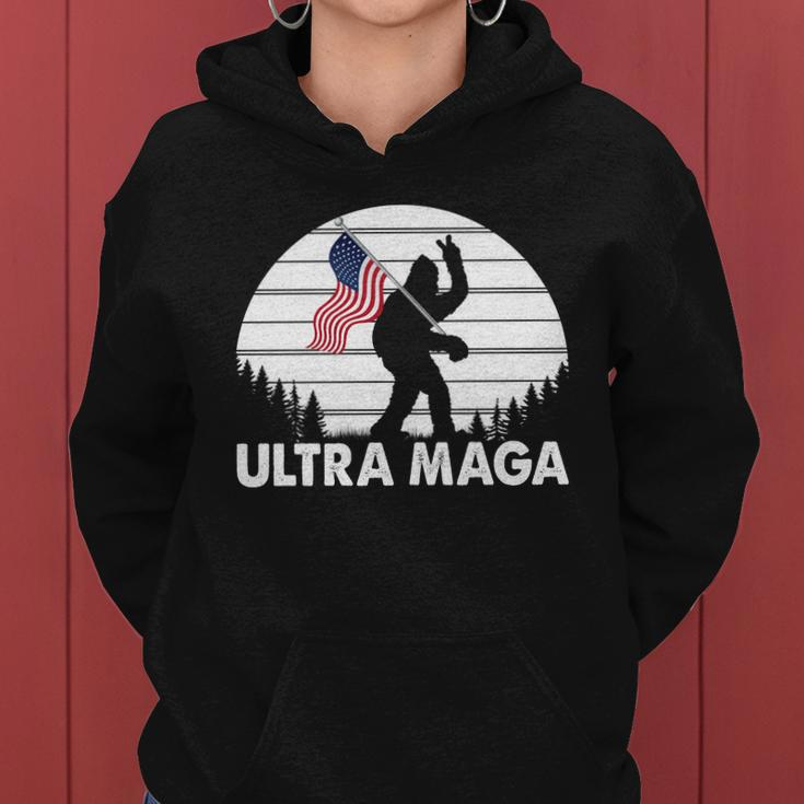 Ultra Maga Big Foot Sasquatch Tshirt Women Hoodie