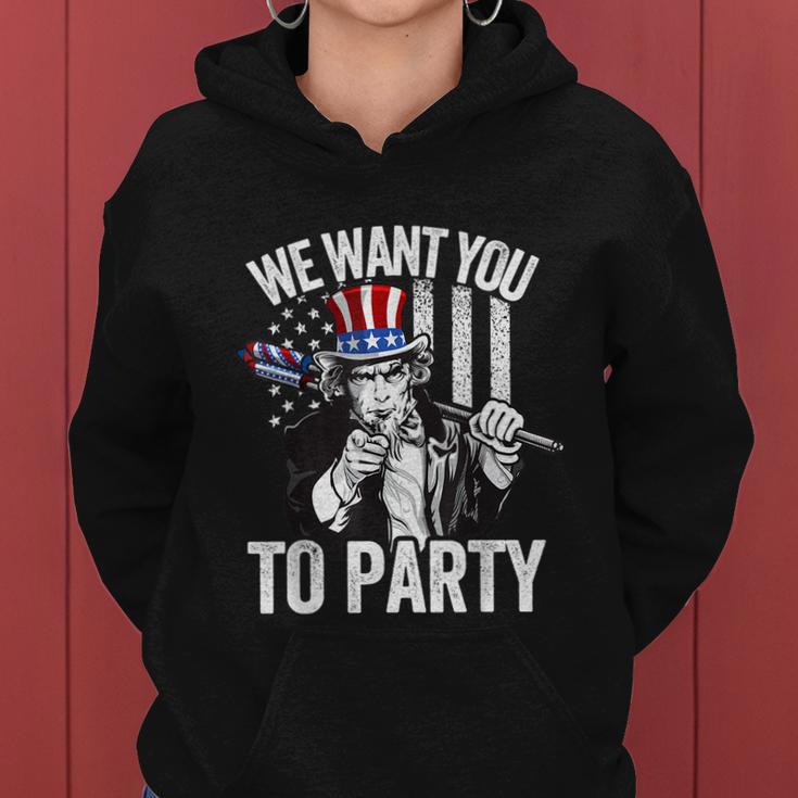 Uncle Sam Firework 4Th Of July Shirt Men American Usa Flag Women Hoodie