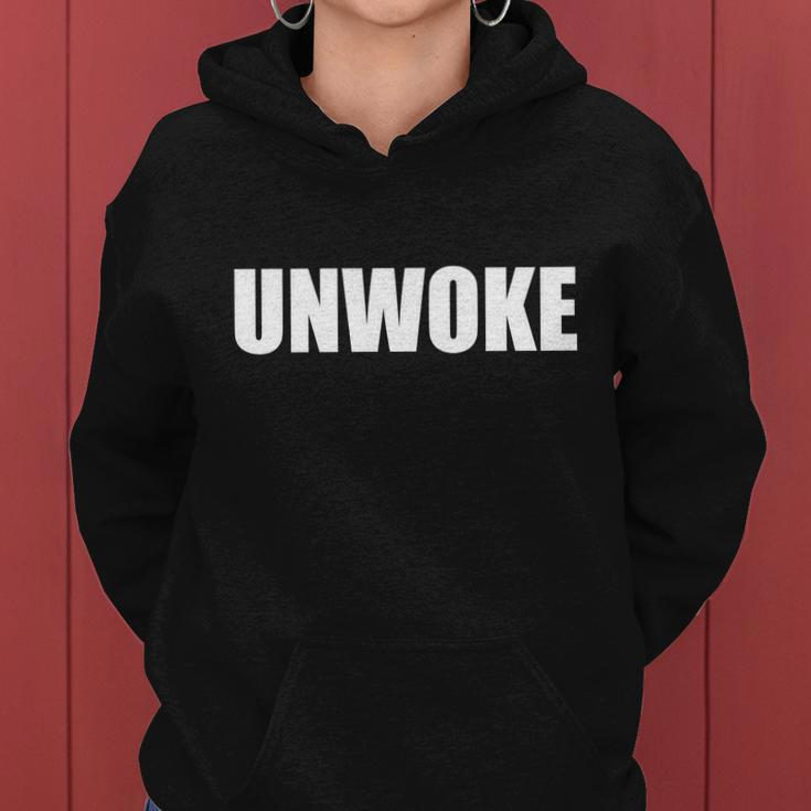 Unwoke Anti Woke Counter Culture Fake Woke Classic Women Hoodie