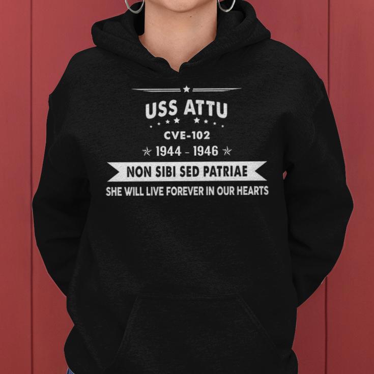 Uss Attu Cve V2 Women Hoodie