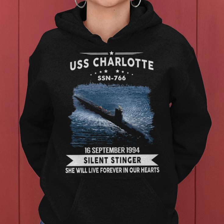 Uss Charlotte Ssn Women Hoodie