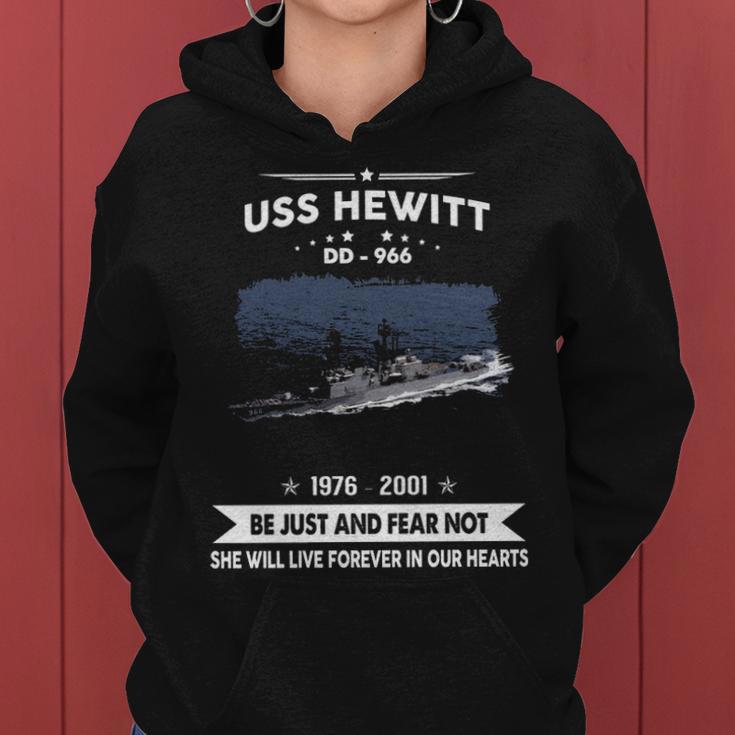 Uss Hewitt Dd Women Hoodie