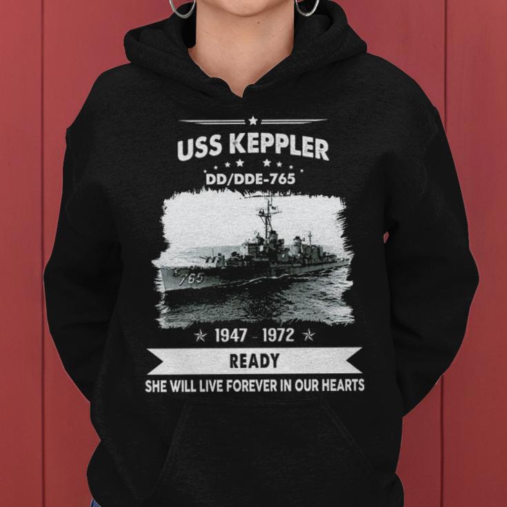 Uss Keppler Dd 765 Dde Women Hoodie