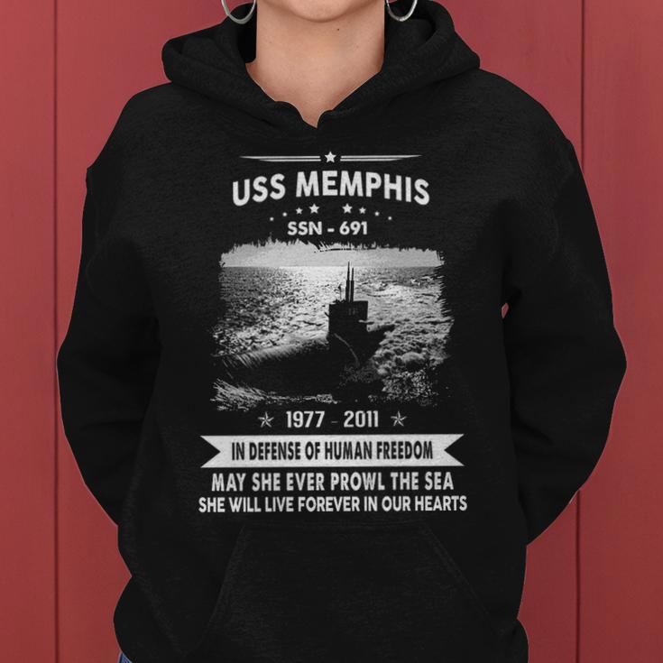 Uss Memphis Ssn Women Hoodie