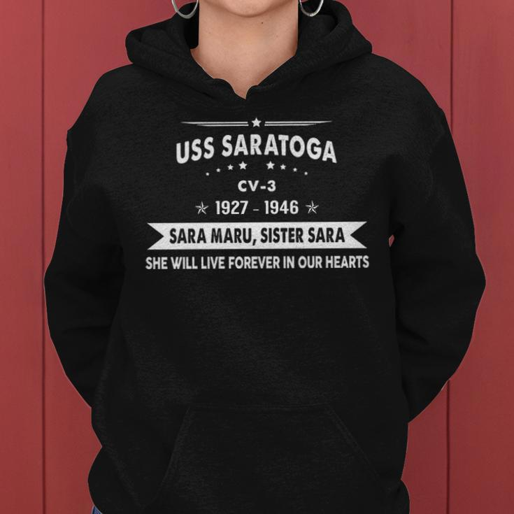 Uss Saratoga Cv V3 Women Hoodie