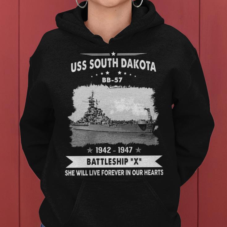 Uss South Dakota Bb Women Hoodie