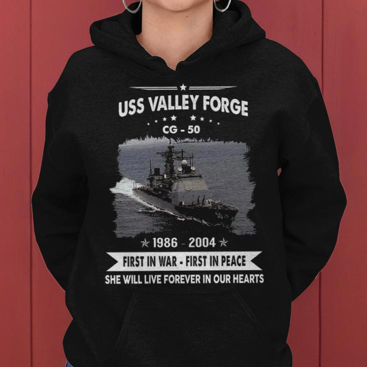 Uss Valley Forge Cg Women Hoodie