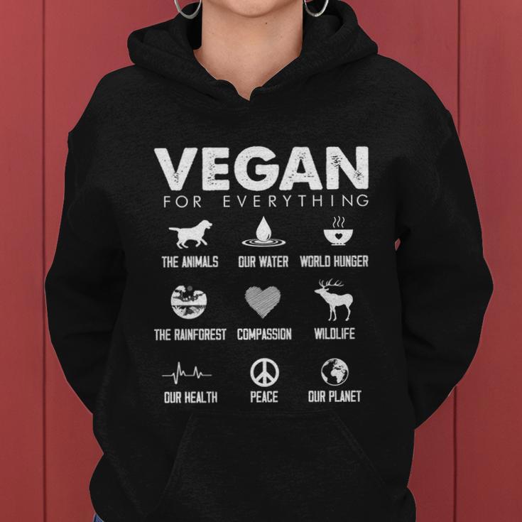 Vegan For Everything Meaningful Gift Earth Day Save The Bees Men Women Gift Women Hoodie