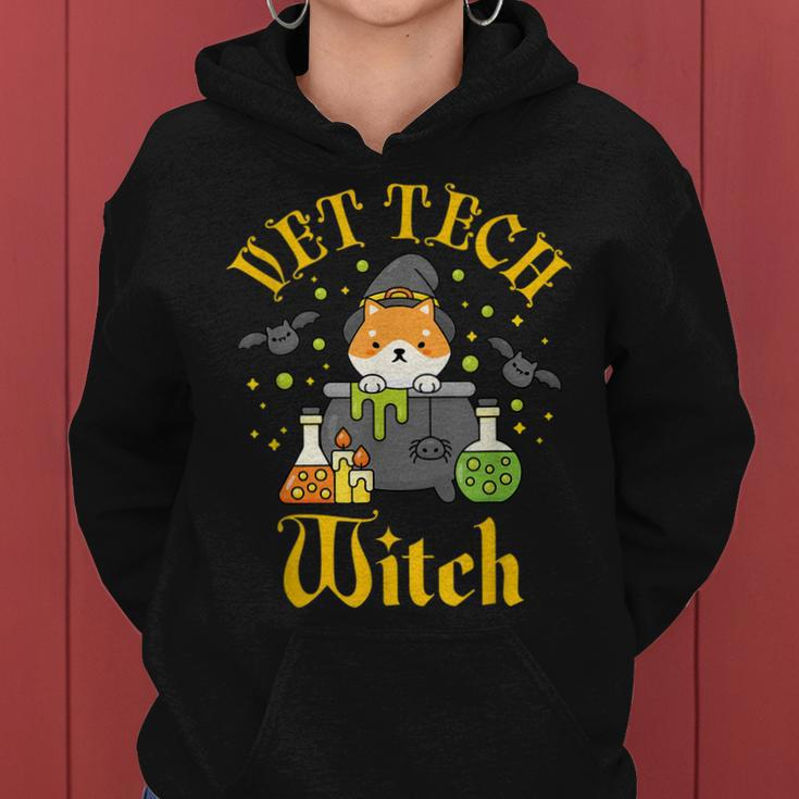 Vet Tech Witch Halloween Veterinary Technician Women Women Hoodie