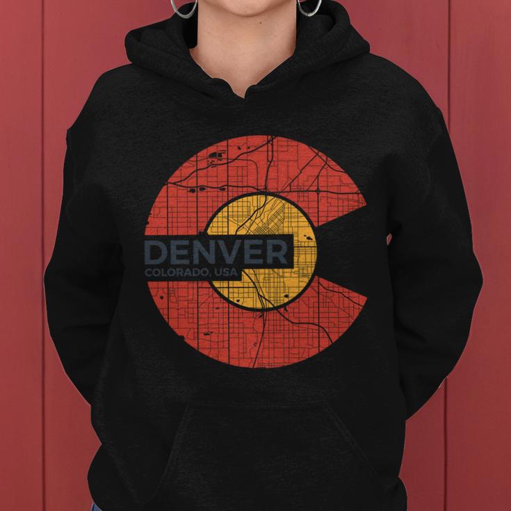 Vintage Denver Colorado Logo Tshirt Women Hoodie