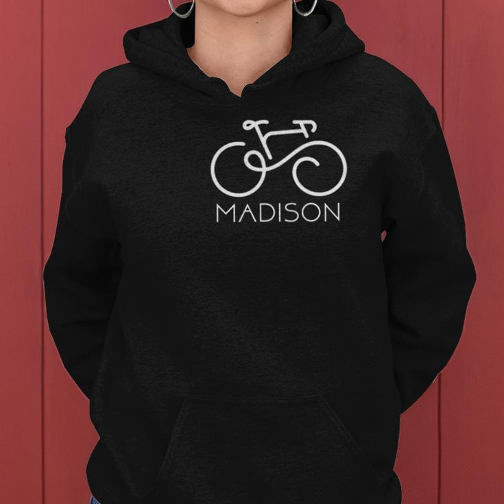 Vintage Design Tee Bike Madison Women Hoodie