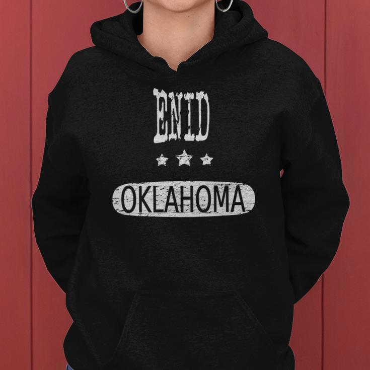 Vintage Enid Oklahoma Home Roots Women Hoodie
