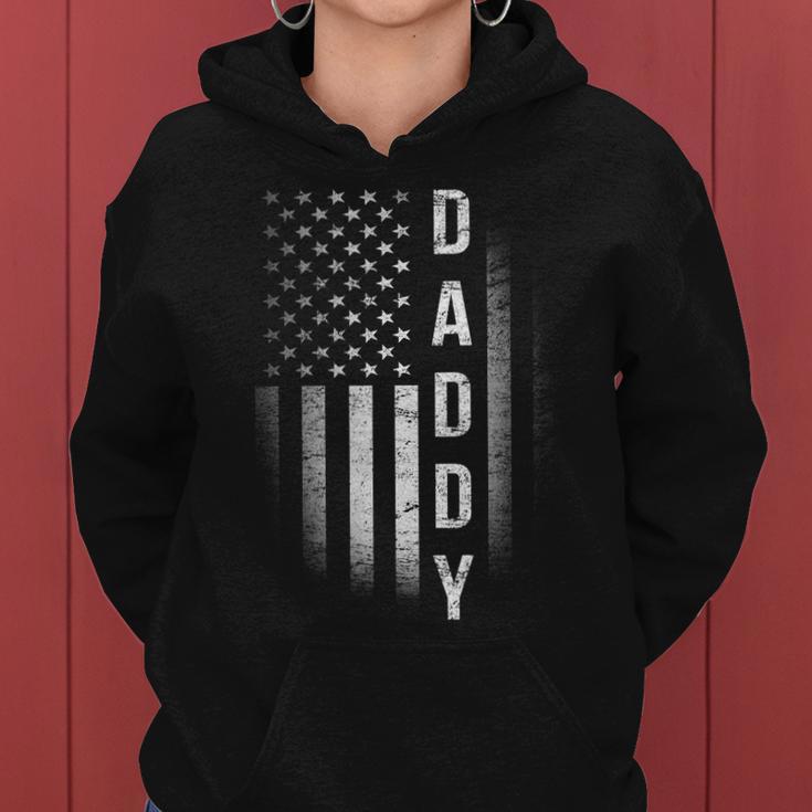 Vintage Flag American Dad Women Hoodie