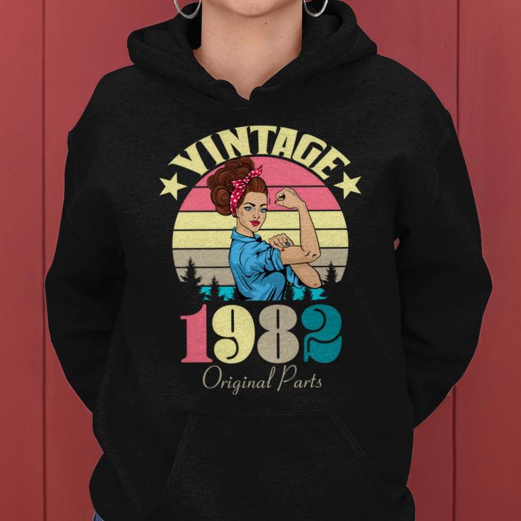 Vintage Rosie The Riveter 1982 Original Parts 40Th Birthday Women Hoodie