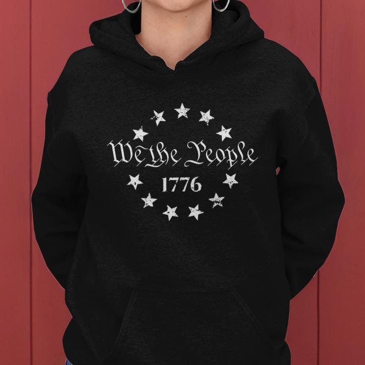 We The People Shirt 1776 Betsy Ross Flag Independence Day Women Hoodie