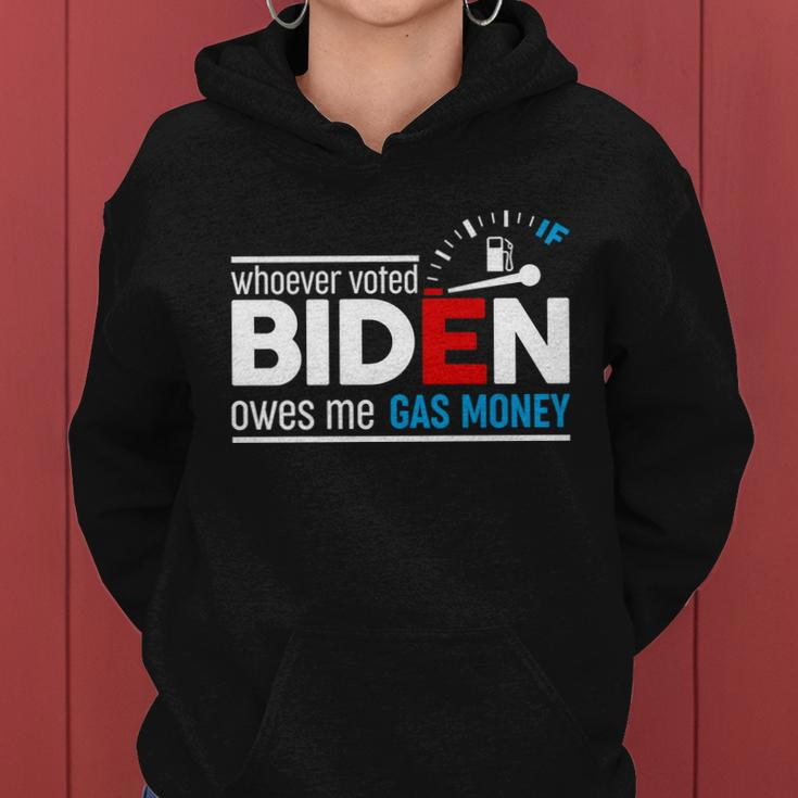 Whoever Voted Biden Owes Me Gas Money V3 Women Hoodie