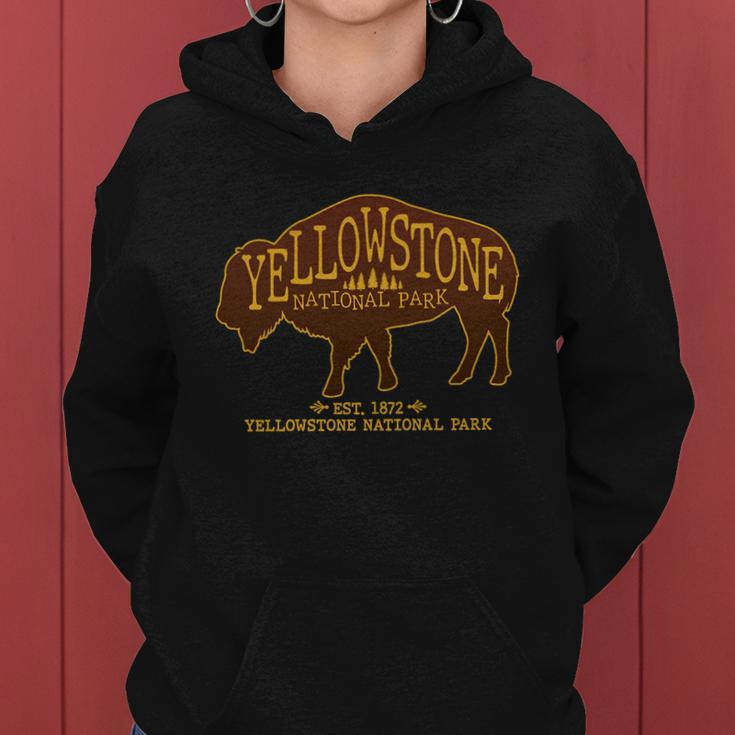 Yellowstone National Park Est 1872 Buffalo Logo Tshirt Women Hoodie