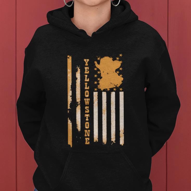 Yellowstonee Flag Tshirt Women Hoodie