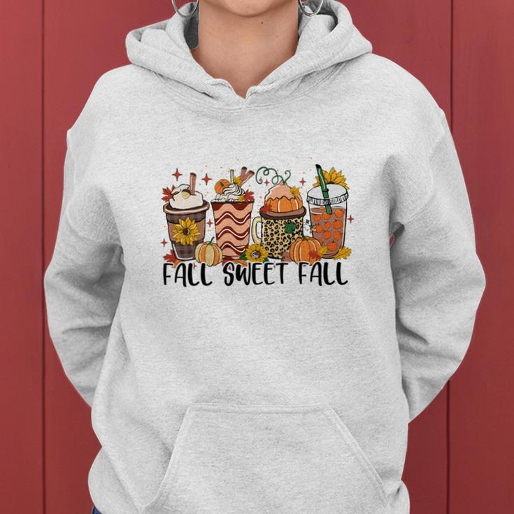 Fall Sweet Fall Thanksgiving Gifts Women Hoodie Graphic Print Hooded Sweatshirt