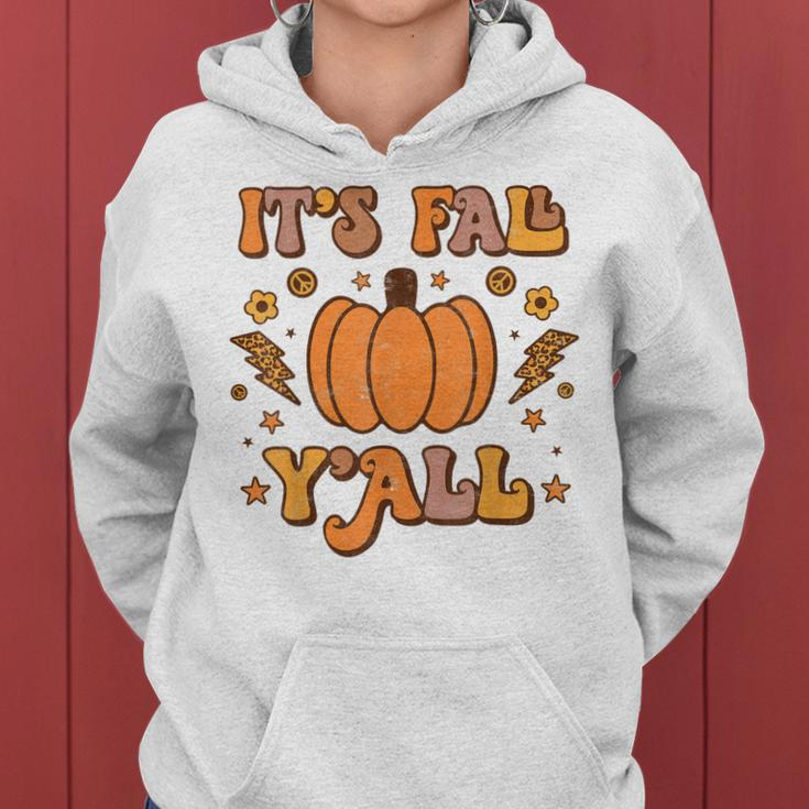 Its Fall Yall Pumpkin Spice Autumn Season Thanksgiving Women Hoodie