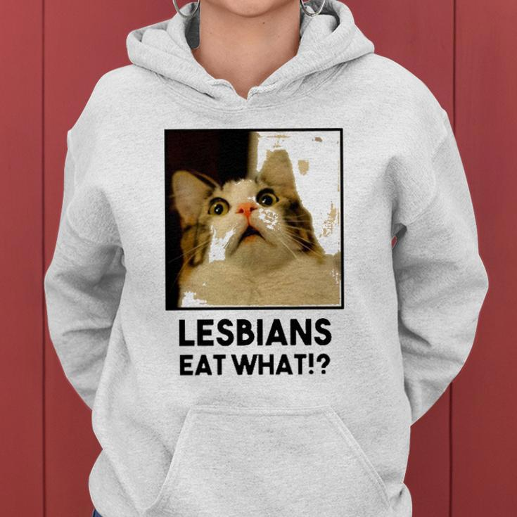 Lesbian Eat What Funny Cat Women Hoodie