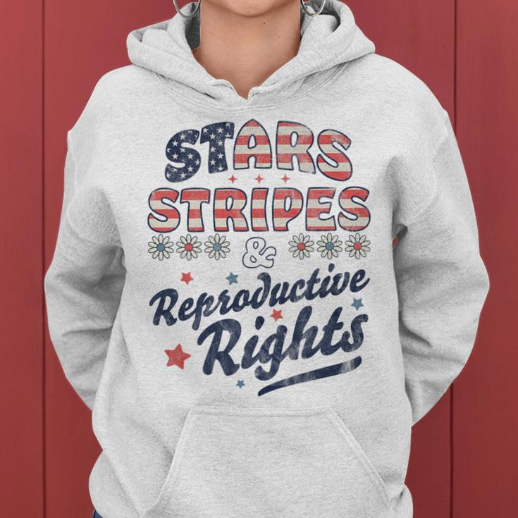 Stars Stripes Reproductive Rights Patriotic 4Th Of July Cute Women Hoodie