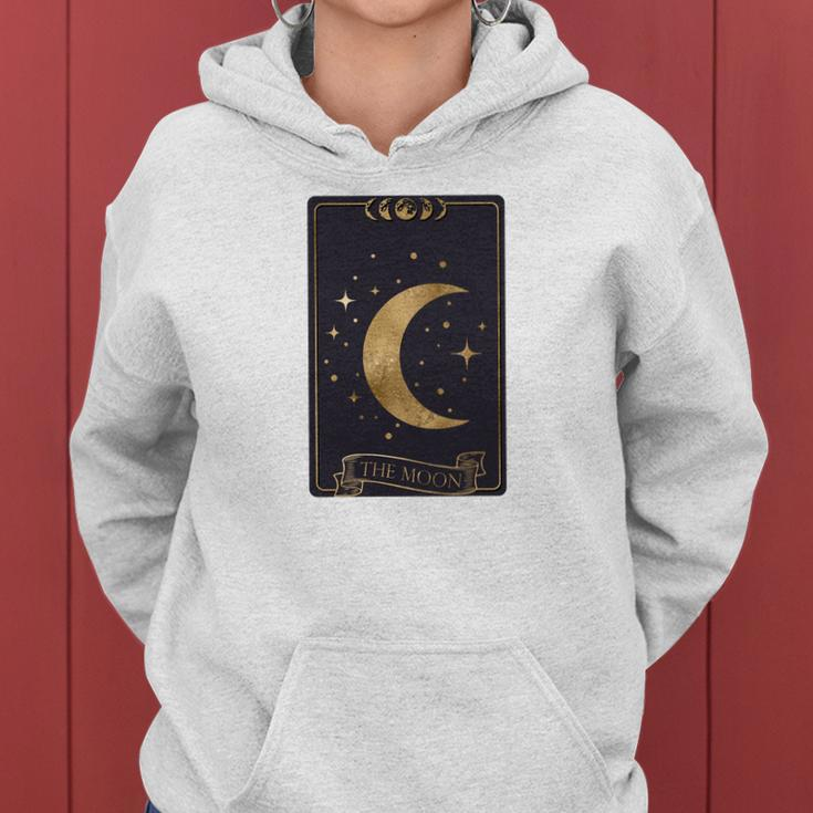 Tarrot Card Misterious The Moon Card Custom Women Hoodie Graphic Print Hooded Sweatshirt