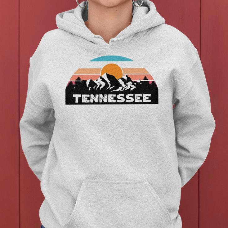 Tennessee Retro Vintage Sunset Mountain Tennessee Lovers Women Hoodie