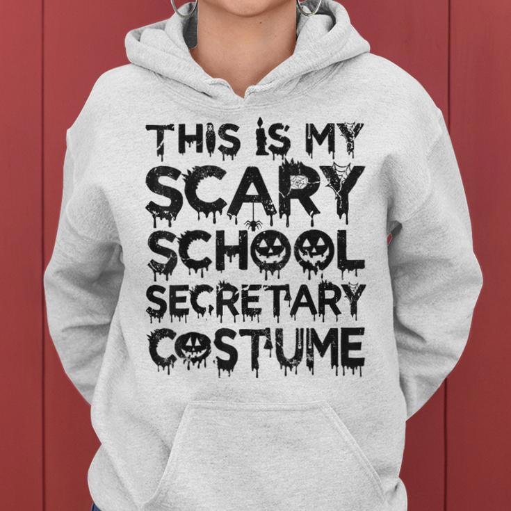 This Is My Scary School Secretary Costume Funny Halloween Women Hoodie