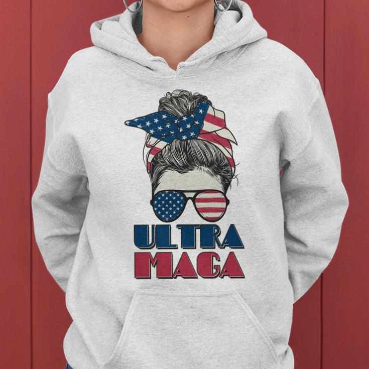 Ultra Maga Hair Bun Woman Women Hoodie