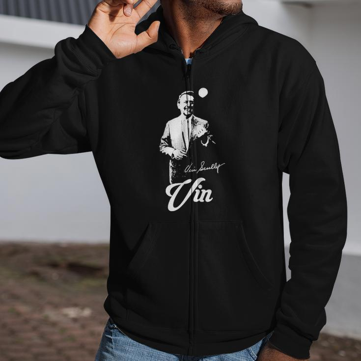 Vin Scully RIP Signature Pride Zip Up Hoodie