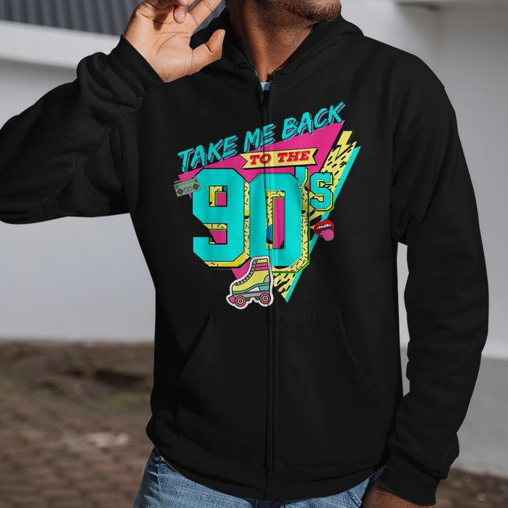 Vintage Music Tape 90S Take Me Back To The 90S Zip Up Hoodie