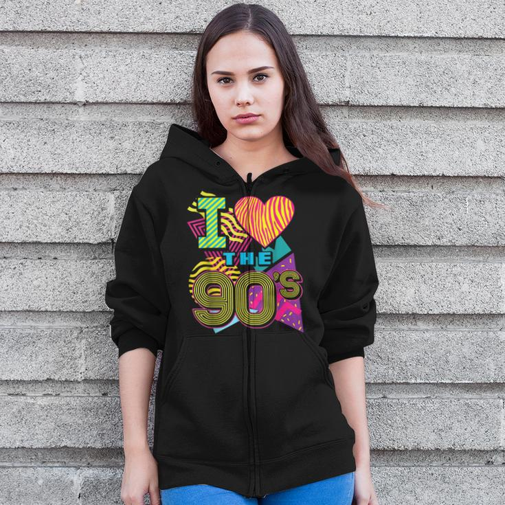 Back To The 90S Outfits Retro Costume Party Cassette Tape Zip Up Hoodie
