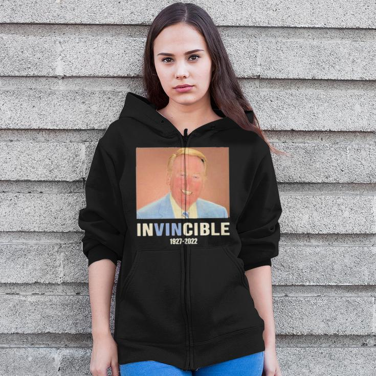 Thank You Legend Vin Scully Invincible 1927 2022 Zip Up Hoodie