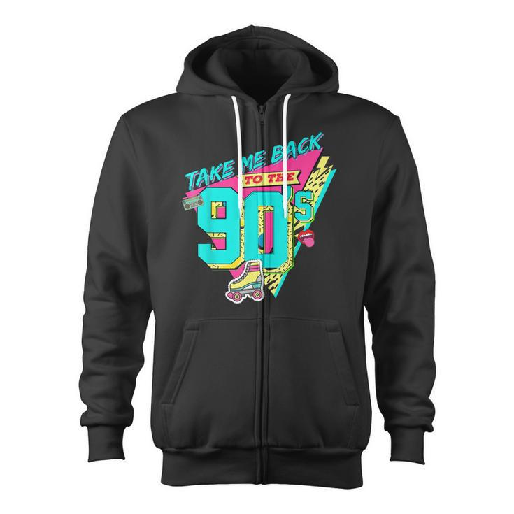 Vintage Music Tape 90S Take Me Back To The 90S Zip Up Hoodie