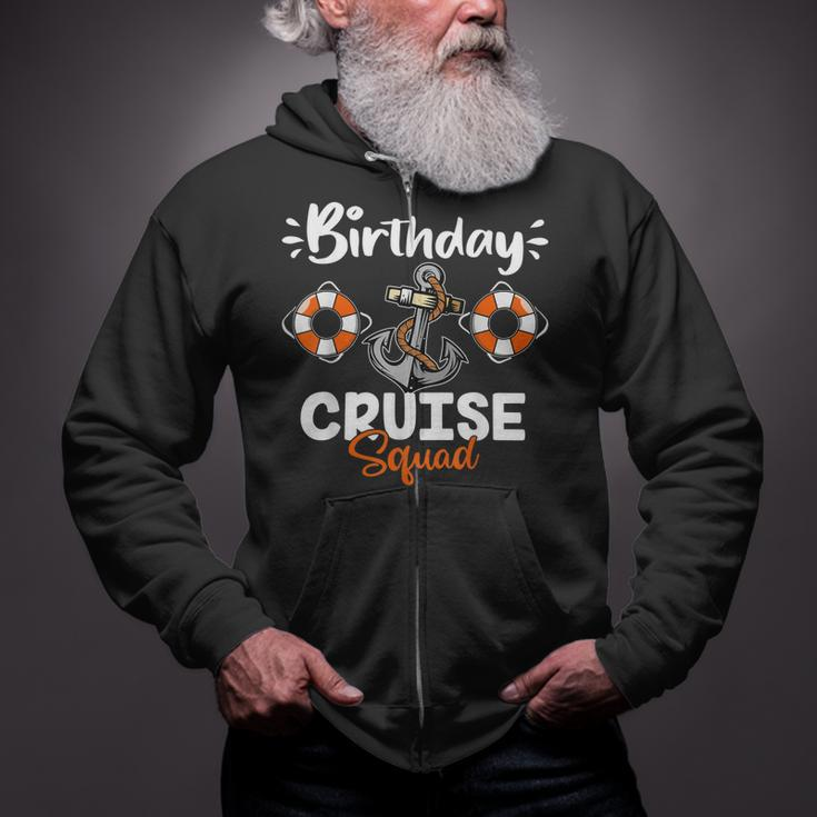 Cruise Birthday Squad Ship Vacation Party Gift Cruising Zip Up Hoodie