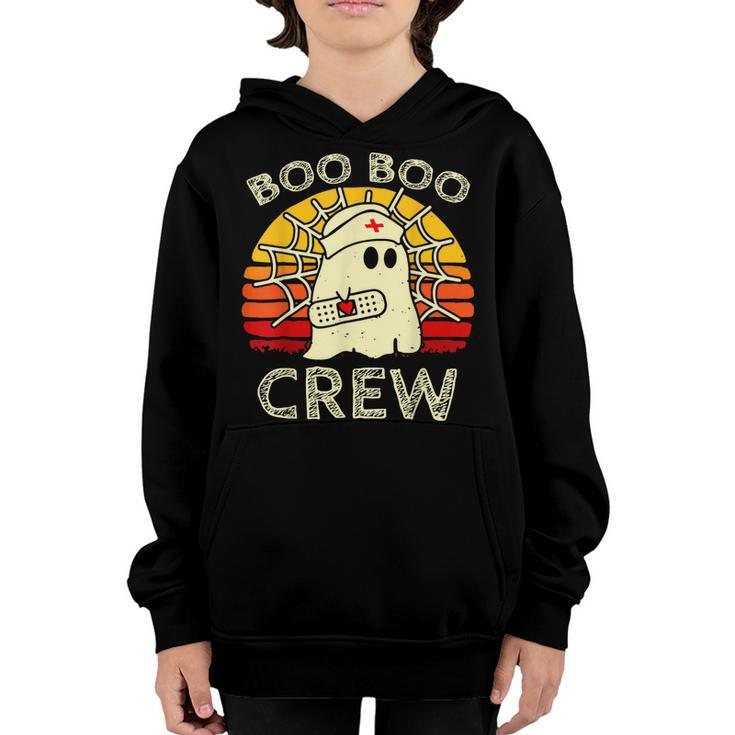Boo Boo Crew Nurse  Funny Ghost Halloween Nurse  V3 Youth Hoodie