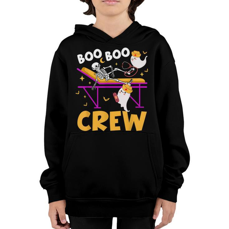 Boo Boo Crew Nurse  Funny Ghost Women Halloween Nurse  Youth Hoodie