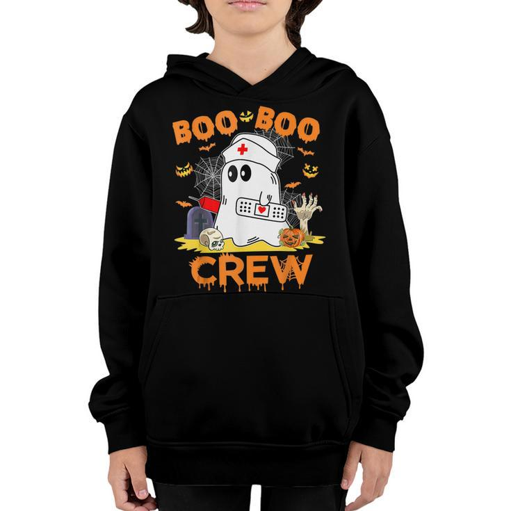Boo Boo Crew Nurse Halloween Vibes Halloween Costume  Youth Hoodie