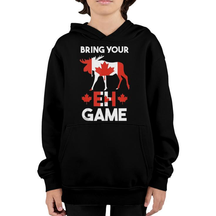 Bring Your Eh Game Canada  V2 Youth Hoodie