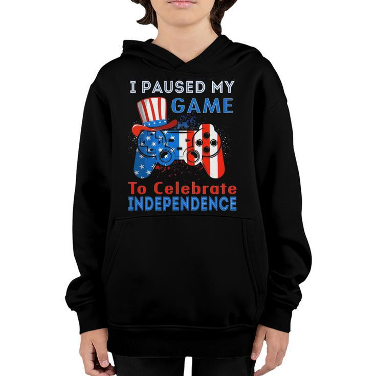 Celebrate 4Th Of July America Independence July 4Th Boy Kids Youth Hoodie