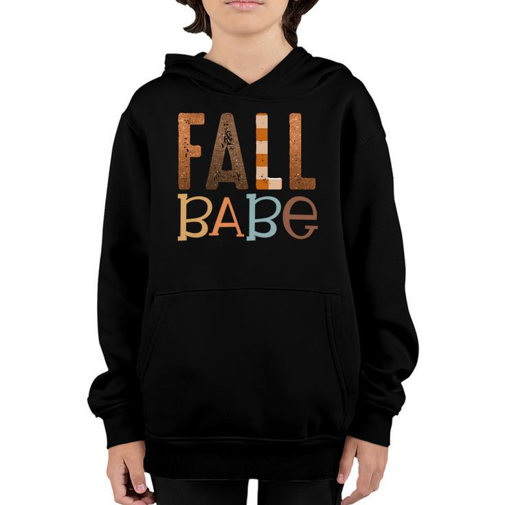 Fall Babe Present Kids Youth Hoodie