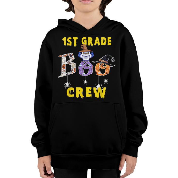 First Grade Boo Crew Teacher Student Halloween Costume  Youth Hoodie