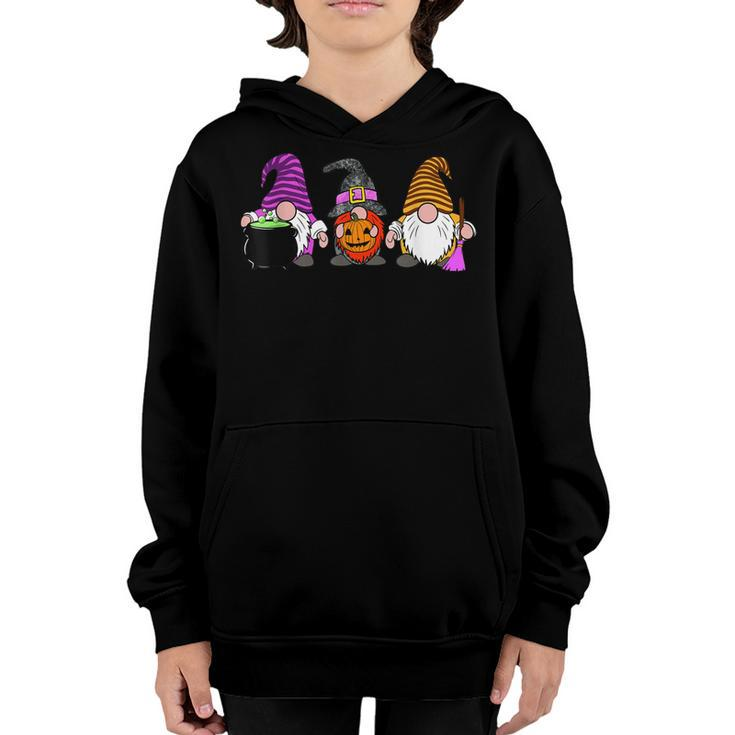 Halloween Gnomes Cute Autumn Pumpkin Fall Funny Holiday  Youth Hoodie