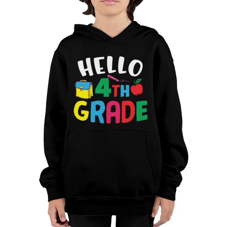 Hello 4Th Grade Back To School V2 Youth Hoodie