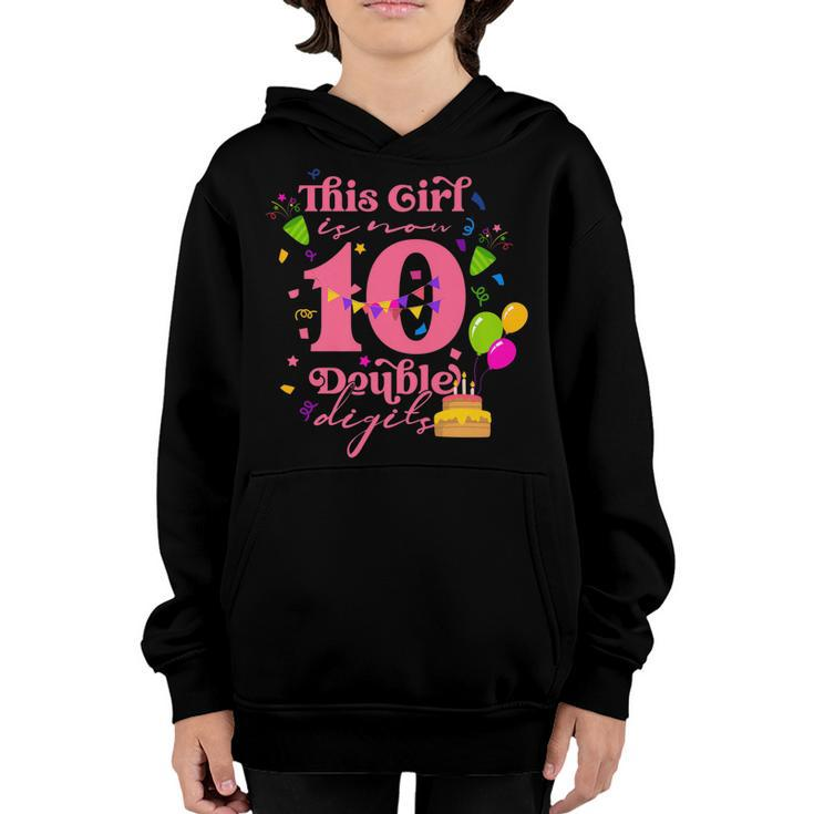 Its My 10Th Birthday  This Girl Is Now 10 Years Old   V2 Youth Hoodie